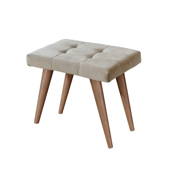 Penteadeira Camarim Nature/Off White com 7 Luzes LED e Banqueta