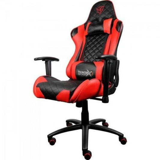 Cadeira Gamer Reclinável Couro Sintético Vermelha com Braços 2D