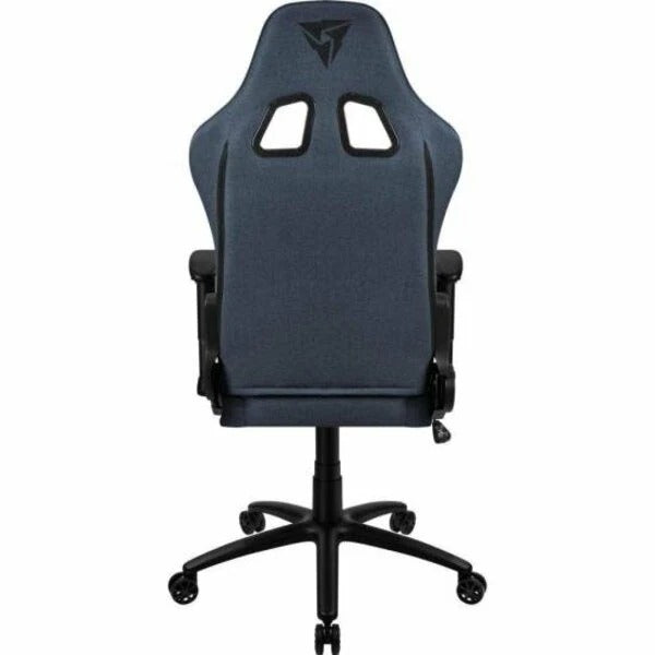 Cadeira Gamer Reclinável Tecido Azul com Apoio de Braços 2D